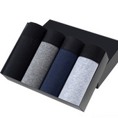 4 τμχ Ανδρικά Εσώρουχα Βαμβακερά μποξεράκια Άνετα μαλακά εσώρουχα Ανδρικά μασίφ σορτς Boxer Ανδρικά σώβρακα χωρίς ραφές