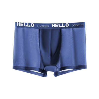 2 buc/lot boxeri din mătase de gheață pentru bărbați, la modă, de vară, lenjerie de corp pentru bărbați, pantaloni scurți, boxer, de marime, calzoncillo hombre