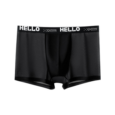 2 buc/lot boxeri din mătase de gheață pentru bărbați, la modă, de vară, lenjerie de corp pentru bărbați, pantaloni scurți, boxer, de marime, calzoncillo hombre