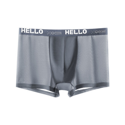 2 buc/lot boxeri din mătase de gheață pentru bărbați, la modă, de vară, lenjerie de corp pentru bărbați, pantaloni scurți, boxer, de marime, calzoncillo hombre