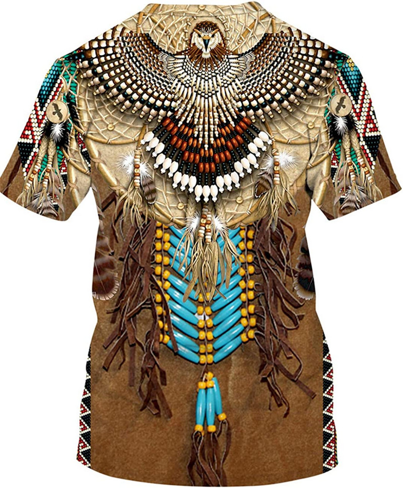 Férfi póló Férfi Ruházat Uniszex indiai stílusú 3D nyomtatott pólók Nyári felsők Rövid ujjú divat Alkalmi túlméretezett pólók