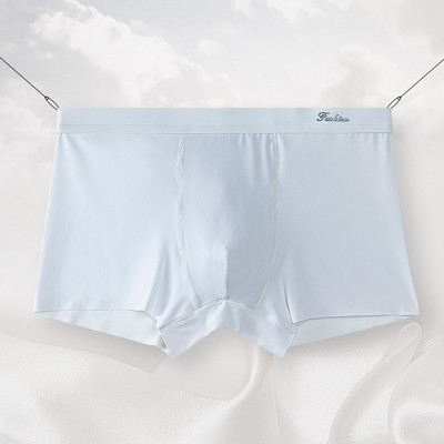 Uus Meeste Bokserite Aluspesu Pehme Jääsiidist Õmblusteta Aluspüksid Moodsad Meeste Hingavad Bokserid Tugevad Meeste Seksikad Õhukesed Aluspüksid Suured