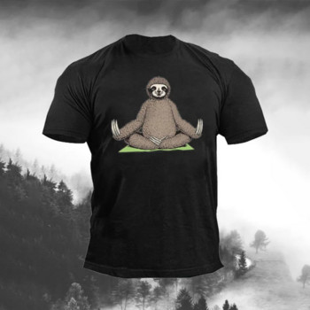 Vintage ανδρικό T-shirt Sloth 3D print T-shirts για ζώα Καλοκαιρινής μόδας κοντομάνικο πουλόβερ Μπλουζάκια μεγάλου μεγέθους T-shirt Ανδρικά ρούχα