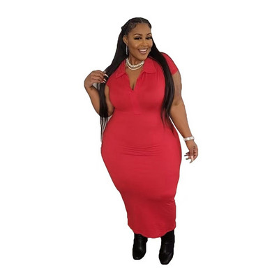 SOMO 2023 lielizmēra sieviešu apģērbi, stingra kausāla izgriezuma kakla kleita ballītēm, vasaras kleitas ar īsām piedurknēm, liela izmēra kleitas, vairumtirdzniecība, piegāde