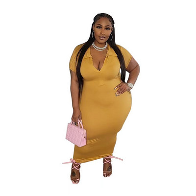 SOMO 2023 lielizmēra sieviešu apģērbi, stingra kausāla izgriezuma kakla kleita ballītēm, vasaras kleitas ar īsām piedurknēm, liela izmēra kleitas, vairumtirdzniecība, piegāde