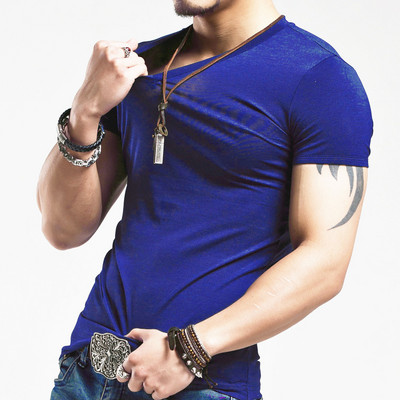 Ολοκαίνουργιο ανδρικό μπλουζάκι 2023 Μπλουζάκια με κοντό μανίκι με λαιμόκοψη Ανδρικό μπλουζάκι γυμναστικής μόδας για άντρες Μέγεθος 5XL Δωρεάν αποστολή