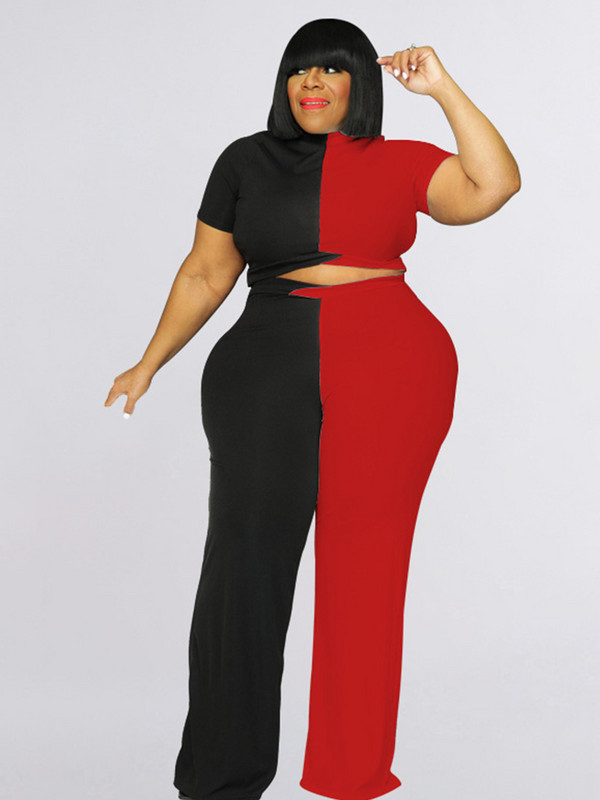 Kétrészes szett női nyári ruhák 5xl nagyobb méretű ruhák divatos női felsők és szexi nadrágkosztümök nagykereskedés tömeges kiszállítás