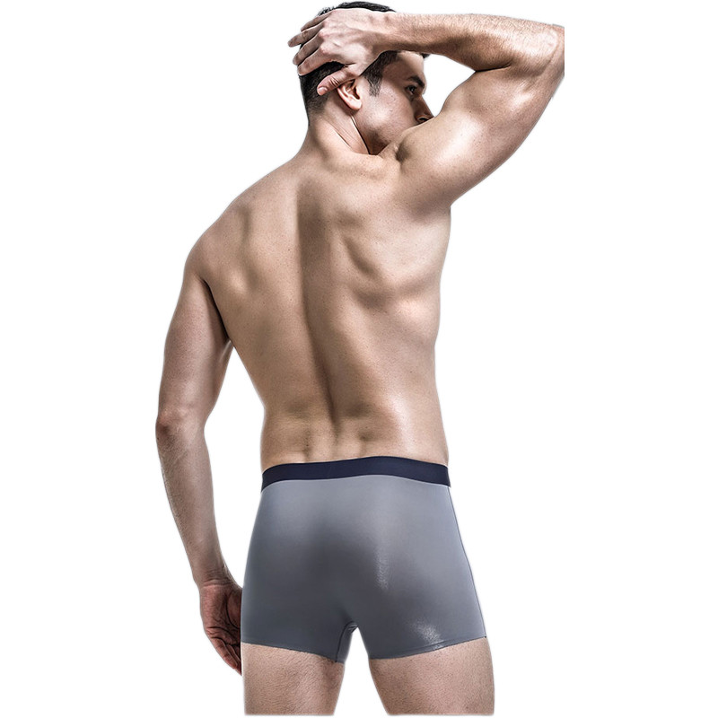 Nyári vékony boxer férfi bugyi fehérnemű Seamless Cueca Masculina férfi Ropa belső Calzoncillos Hombre férfi boxer rövidnadrág Homme