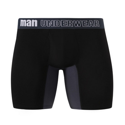 Liela izmēra vīriešu seksīgas apakšbiksītes Apakšveļa Bambusa šķiedras vidukļa vidū, gari bokseršorti Homme garās apakšbikses vīriešu apakšbikses