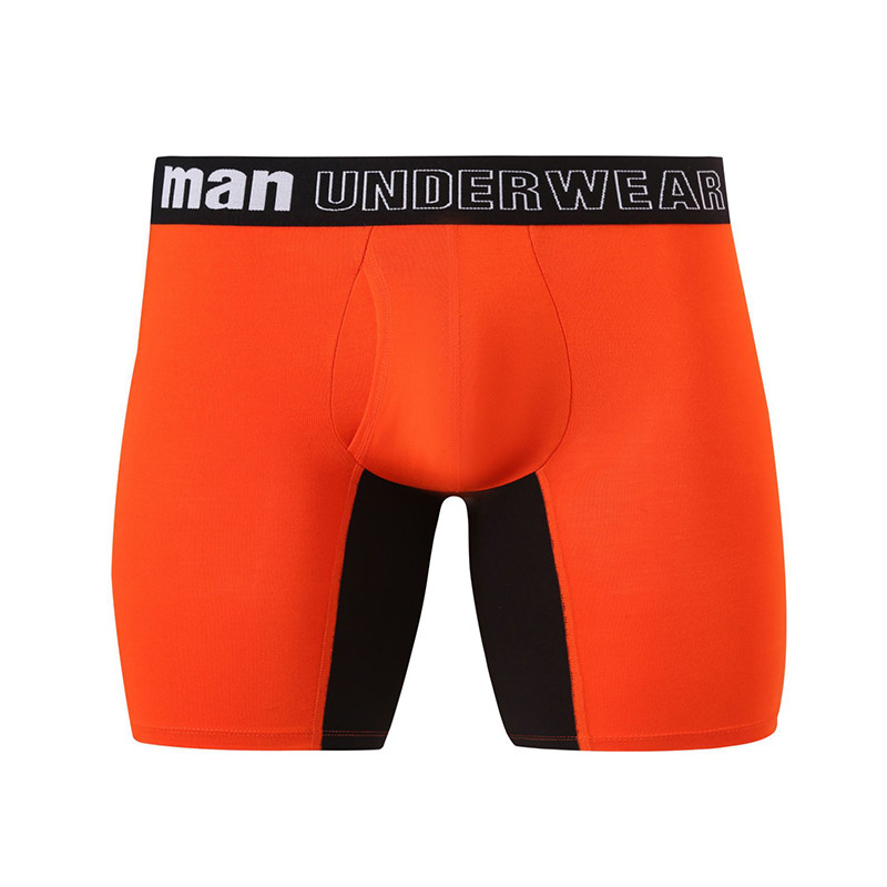 Liela izmēra vīriešu seksīgas apakšbiksītes Apakšveļa Bambusa šķiedras vidukļa vidū, gari bokseršorti Homme garās apakšbikses vīriešu apakšbikses