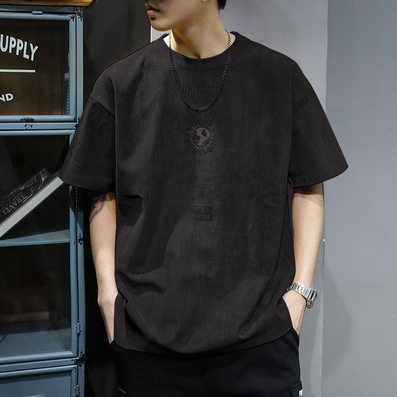 Όμορφα ανδρικά μπλουζάκια με στρογγυλή λαιμόκοψη μονόχρωμα πουλόβερ μονόχρωμα Vintage Άνοιξη Καλοκαίρι Λεπτά Streetwear Ανδρικά Ρούχα Φαρδιά