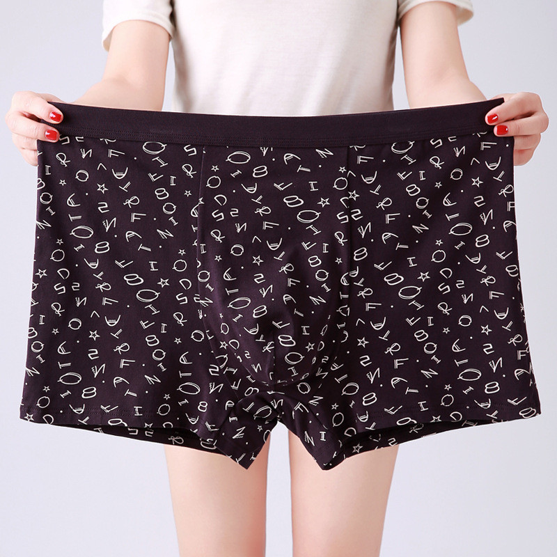 Vyriškas medvilninis apatinis trikotažas Bokseriai Kvėpuojantys vyriški kelnaitės Patogūs bokseriniai šortai Aukštos kokybės didelio dydžio apatinės kelnaitės