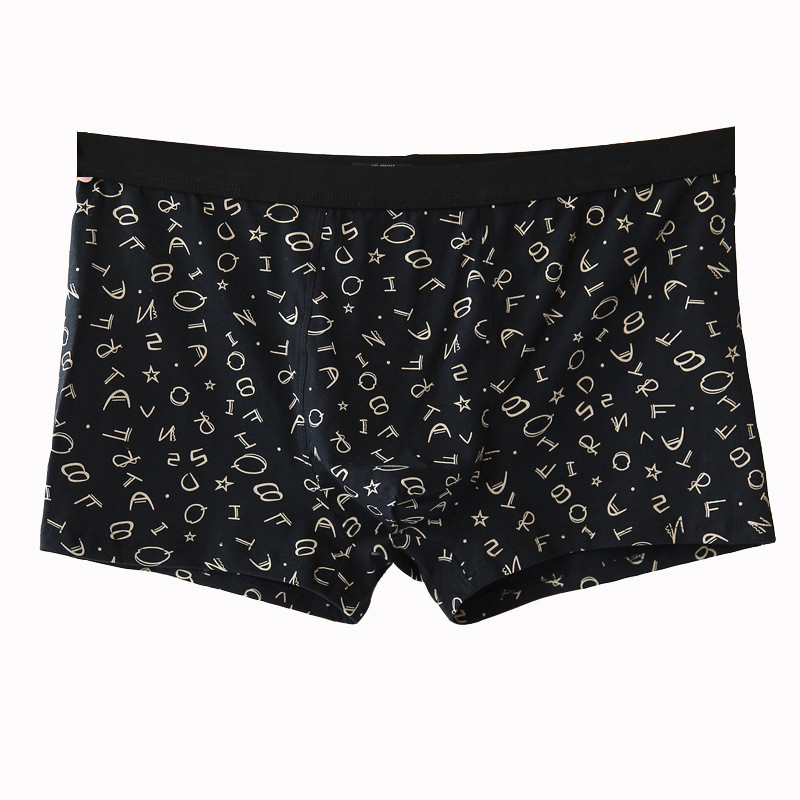 Vyriškas medvilninis apatinis trikotažas Bokseriai Kvėpuojantys vyriški kelnaitės Patogūs bokseriniai šortai Aukštos kokybės didelio dydžio apatinės kelnaitės