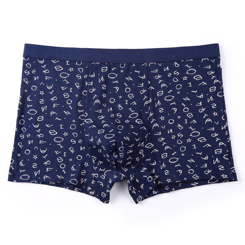 Vyriškas medvilninis apatinis trikotažas Bokseriai Kvėpuojantys vyriški kelnaitės Patogūs bokseriniai šortai Aukštos kokybės didelio dydžio apatinės kelnaitės