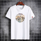 Pánske tričko 2023 Letné pánske módne biele tričko Oblečenie Populárne tričko Bavlnené tričká s krátkym rukávom Pánske topy Nadrozmerné tričko