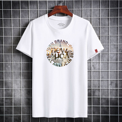 Pánske tričko 2023 Letné pánske módne biele tričko Oblečenie Populárne tričko Bavlnené tričká s krátkym rukávom Pánske topy Nadrozmerné tričko