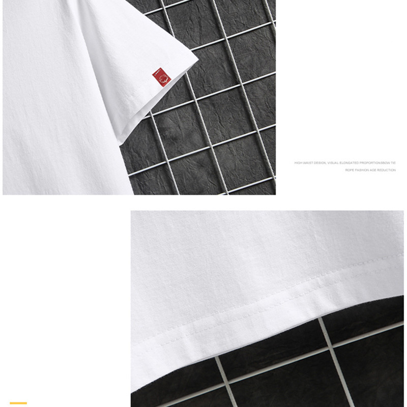 Pánske tričko 2023 Letné pánske módne biele tričko Oblečenie Populárne tričko Bavlnené tričká s krátkym rukávom Pánske topy Nadrozmerné tričko