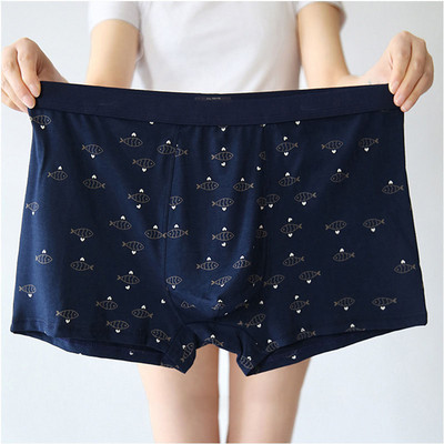 XL-7XL Velike široke muške pamučne donje rublje s uzorkom Bokserice Big Yard Muško donje rublje Plus veličine Udobne kratke gaćice Cueca