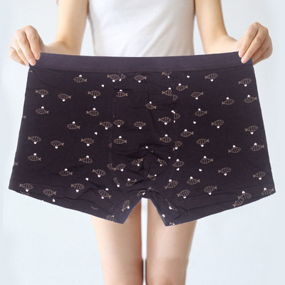 XL-7XL Velike široke muške pamučne donje rublje s uzorkom Bokserice Big Yard Muško donje rublje Plus veličine Udobne kratke gaćice Cueca