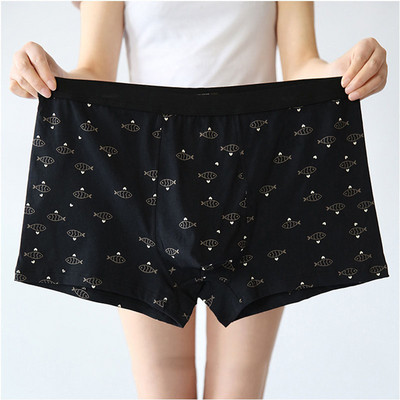 XL-7XL Velike široke muške pamučne donje rublje s uzorkom Bokserice Big Yard Muško donje rublje Plus veličine Udobne kratke gaćice Cueca