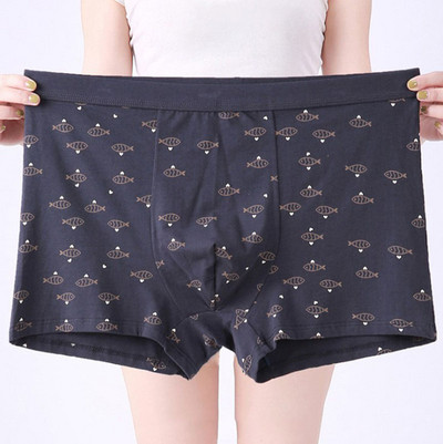 XL-7XL Velike široke muške pamučne donje rublje s uzorkom Bokserice Big Yard Muško donje rublje Plus veličine Udobne kratke gaćice Cueca