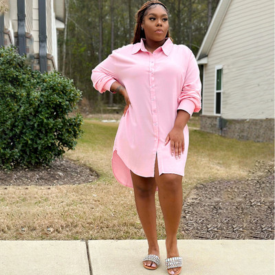 SOMO didelio dydžio moteriškos 2023 m. pavasario ilgomis rankovėmis vienspalvės laisvos vienkrūtės netaisyklingos ilgos suknelės didmeninė prekyba