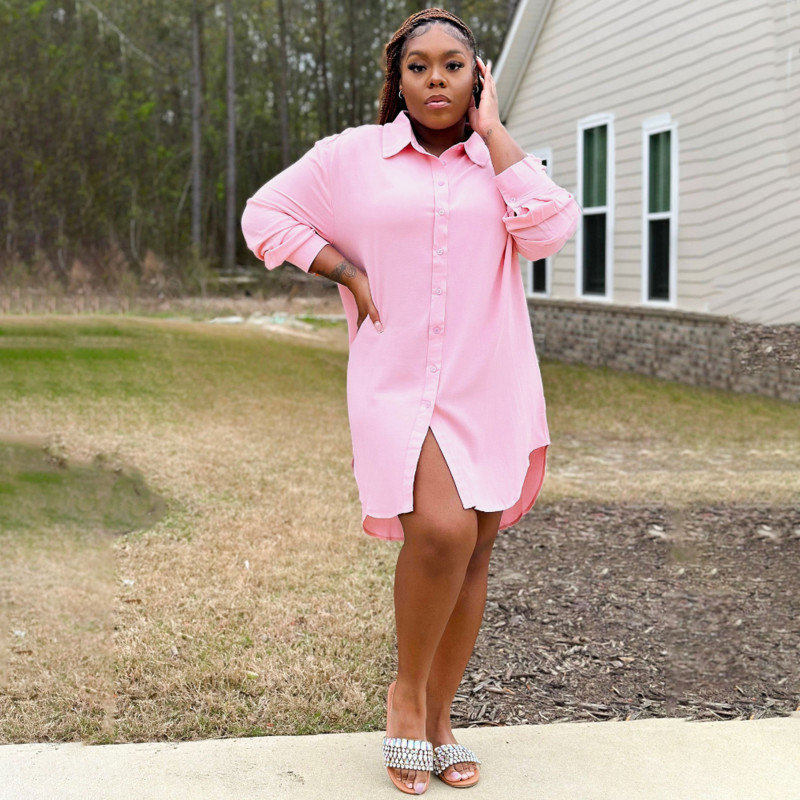 SOMO didelio dydžio moteriškos 2023 m. pavasario ilgomis rankovėmis vienspalvės laisvos vienkrūtės netaisyklingos ilgos suknelės didmeninė prekyba