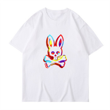 T-shirt για άνδρες και γυναίκες. Το νέο Psycho Bunny Top είναι ένα βασικό καλοκαιρινό στρογγυλό κοντό μανίκι