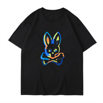 T-shirt για άνδρες και γυναίκες. Το νέο Psycho Bunny Top είναι ένα βασικό καλοκαιρινό στρογγυλό κοντό μανίκι