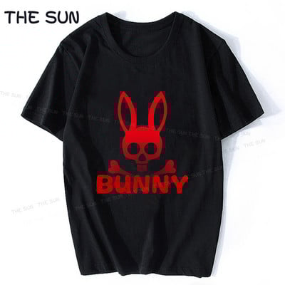 T-särk meestele ja naistele. Uus Psycho Bunny Top on tavaline suvine ümara kaelusega vabaaja lühikeste varrukatega