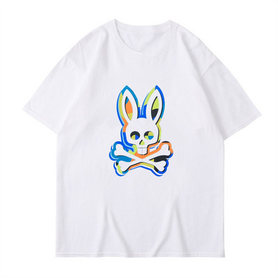 T-särk meestele ja naistele. Uus Psycho Bunny Top on tavaline suvine ümara kaelusega vabaaja lühikeste varrukatega