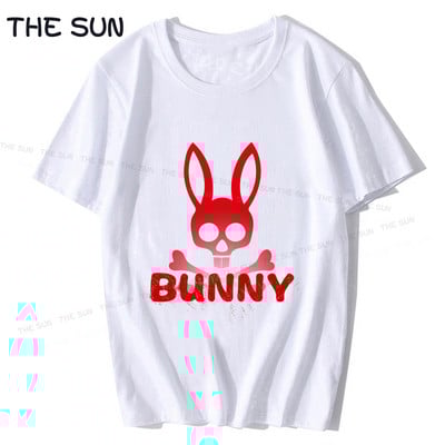 T-särk meestele ja naistele. Uus Psycho Bunny Top on tavaline suvine ümara kaelusega vabaaja lühikeste varrukatega