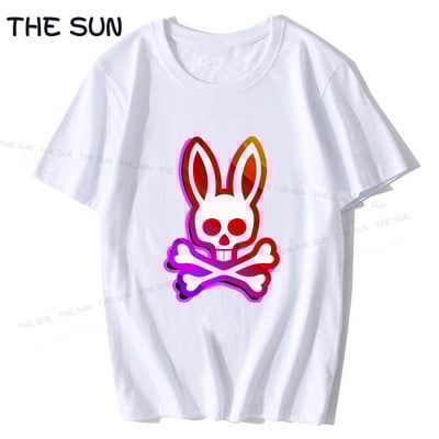 T-särk meestele ja naistele. Uus Psycho Bunny Top on tavaline suvine ümara kaelusega vabaaja lühikeste varrukatega