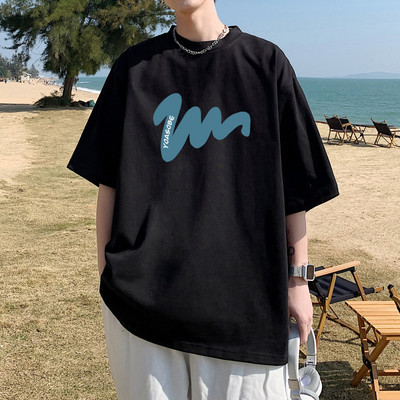 Nyári férfi, női, utcai viselet, rövid ujjú póló, alkalmi laza, személyre szabott póló pamut férfi divatmárka amerikai stílusú póló