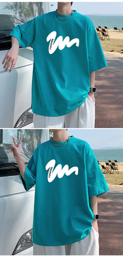 Nyári férfi, női, utcai viselet, rövid ujjú póló, alkalmi laza, személyre szabott póló pamut férfi divatmárka amerikai stílusú póló