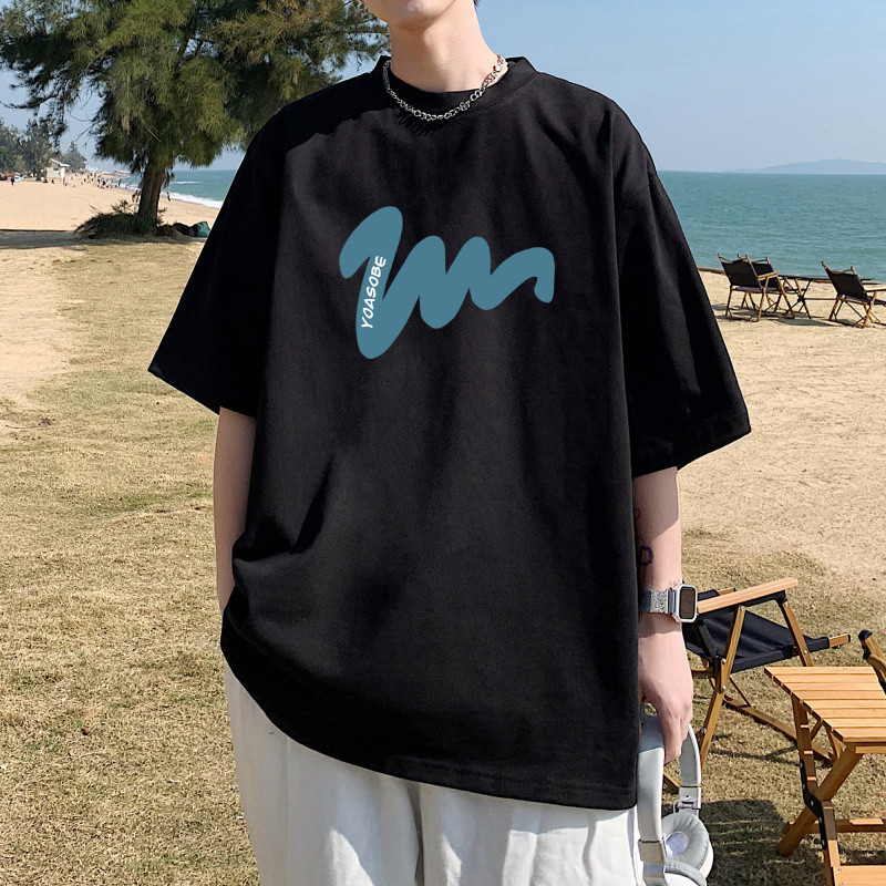 Nyári férfi, női, utcai viselet, rövid ujjú póló, alkalmi laza, személyre szabott póló pamut férfi divatmárka amerikai stílusú póló