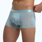 Νέα ανδρικά εσώρουχα με τύπωμα καρδιάς Σέξι εσώρουχα με αναπνεύσιμο εσώρουχο Quick Dry Fashion Jacquard Thin U Bulge Pouch Ανδρικά σορτς μπόξερ