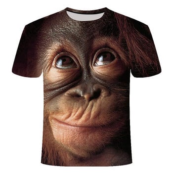 3D Fashion Funny Monkey Graphic t-shirts Καλοκαιρινό Casual Animal Pattern Ανδρικό t-shirt Νέο Hip Hop Print Κοντομάνικο μπλουζάκια Μπλουζάκια