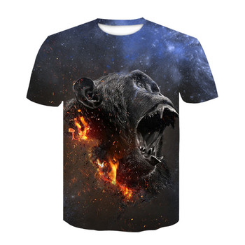 3D Fashion Funny Monkey Graphic t-shirts Καλοκαιρινό Casual Animal Pattern Ανδρικό t-shirt Νέο Hip Hop Print Κοντομάνικο μπλουζάκια Μπλουζάκια