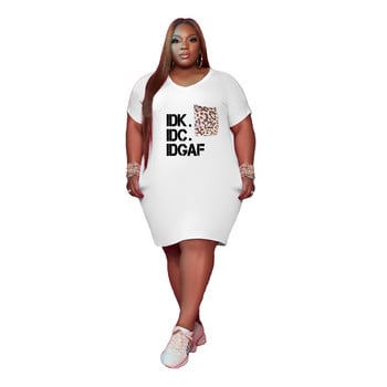 SOMO Summer Fashion Printed Plus Size Γυναικεία Ρούχα Σέξι V λαιμόκοψη για γυναίκες 2023 Midi Φόρεμα με τσέπες Χονδρική Dropshipping