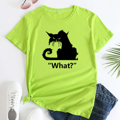 JFUNCY naiste lühikeste varrukatega t-särk, naiste top Naiste ülisuur T-särk Puuvillane T-särk Graafilised T-särgid Naiste suvised moerõivad