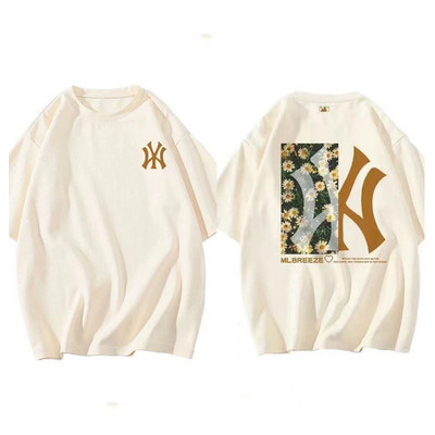 2023. gada lielizmēra vīriešu T-krekls, kokvilna, Koreja, modes vintage ielas apģērbs, ikdienas augstas kvalitātes unisex trikotāžas triko hiphops vasaras īsām piedurknēm