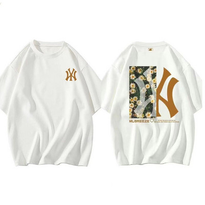 2023. gada lielizmēra vīriešu T-krekls, kokvilna, Koreja, modes vintage ielas apģērbs, ikdienas augstas kvalitātes unisex trikotāžas triko hiphops vasaras īsām piedurknēm