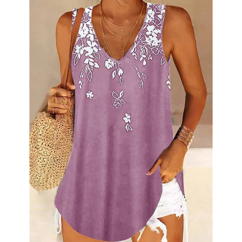 Seksīgs 2023. gada sieviešu krekls bez piedurknēm, vasaras jauns džemperis ar V veida kakla izgriezumu lielizmēra T-krekls, retro stila elegants tops S-5XL