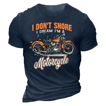 Мъжка мотоциклетна тениска с 3D печат Motor Biker Vintage Short Sleeve 1976 T Shirt Homme Moto T Shirt Racing Suit Camiseta Shirt