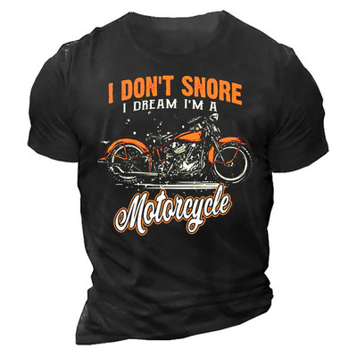 Meeste 3D-prindiga mootorratta T-särk Motor Biker Vintage lühikeste varrukatega 1976. aasta T-särk Homme Moto T-särk võidusõidukostüüm Camiseta särk