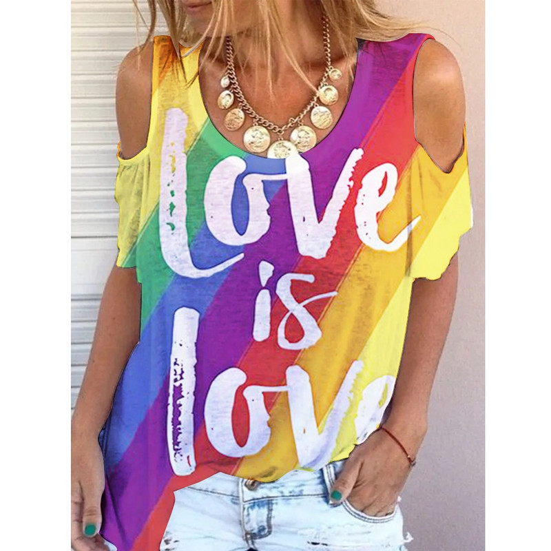 Noul model de tendință de vară, tricou cu mânecă scurtă, fără umăr, cu mânecă scurtă, cu gât rotund, ocazional, tricou cu mânecă scurtă, modă pentru femei, stil simplu