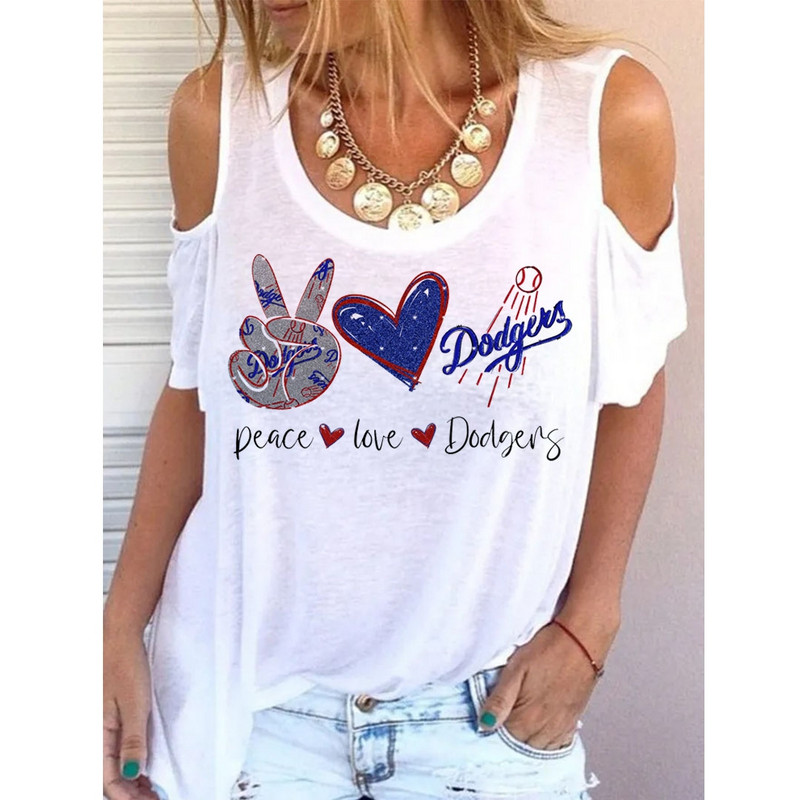 Nyári új, cuki mintás váll nélküli rövid ujjú póló 3d nyomott környakú alkalmi tiszta rövid ujjú póló