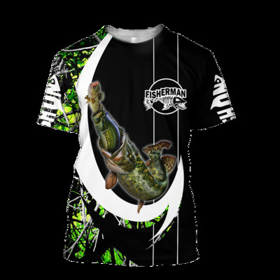 Tricouri bărbați pentru bărbați Îmbrăcăminte unisex Pescuit Grafic Imprimare 3D Tricou supradimensionat Topuri de vară Mâneci scurte Moda Casual Pește