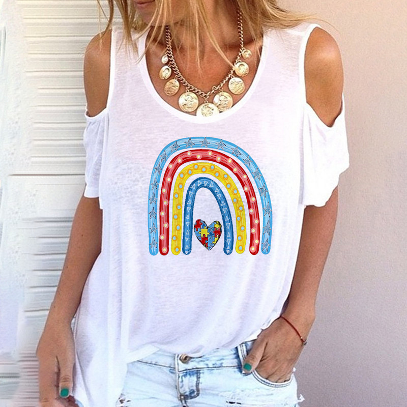 2023. gada vasaras sieviešu vienkāršs T-krekls T-krekls ar apaļu apkakli